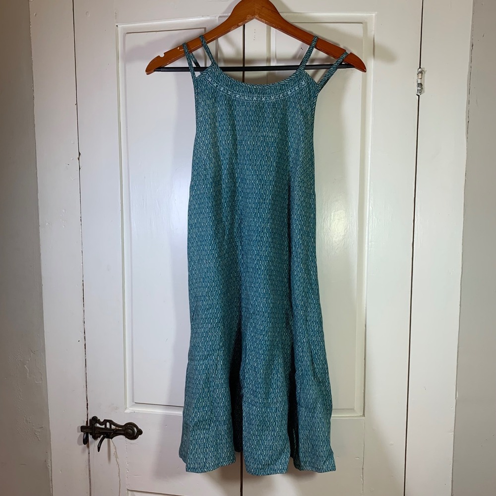 Toad&Co WindSong Strappy Dress Womens Small Blue Tencel Casual Summer‎ Gorpcore